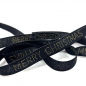 Preview: Gift ribbon, MC Deluxe, black with gold Merry Christmas,15mm